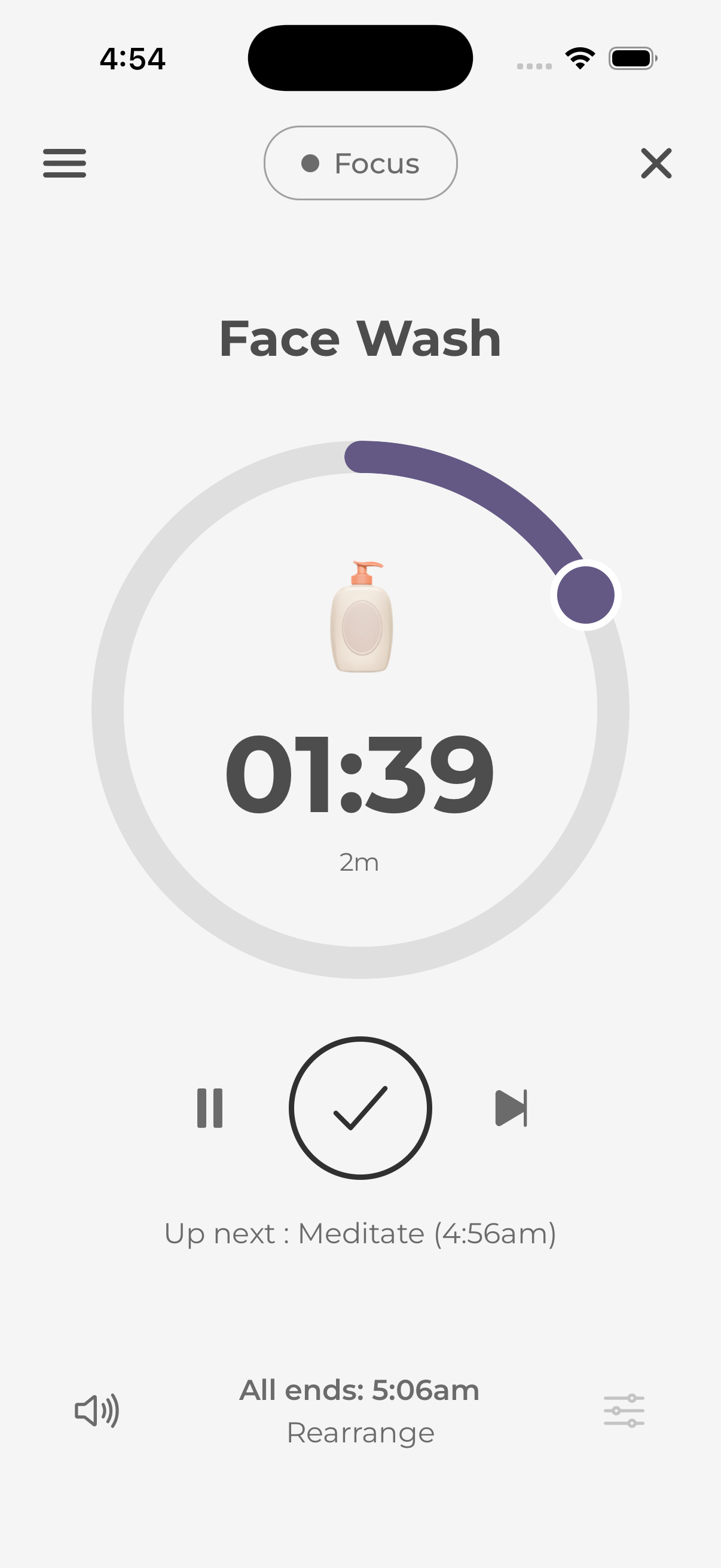 Execute routines with guided timers