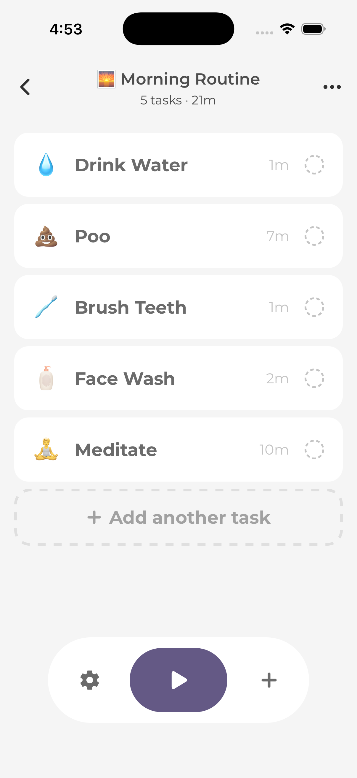 Create custom routines with tasks